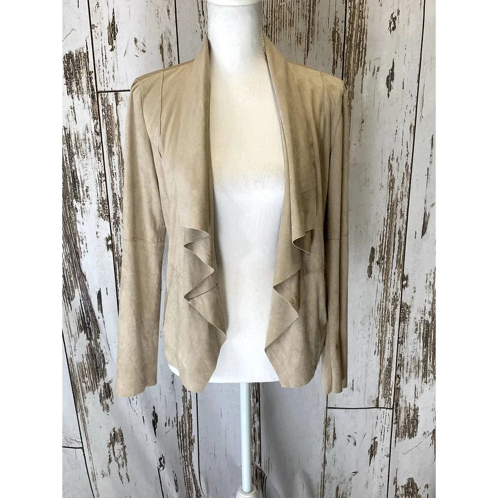 Nordstrom Bagatelle Tan Suede-Like Feel Jacket - Picture 2 of 6